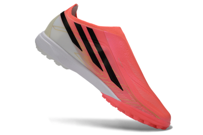 Unisex Adidas F50 Hyperfast Elite Laceless TF Artificial Turf Low-Tops Football Shoes - Pink/Electric Pink/Classic Black