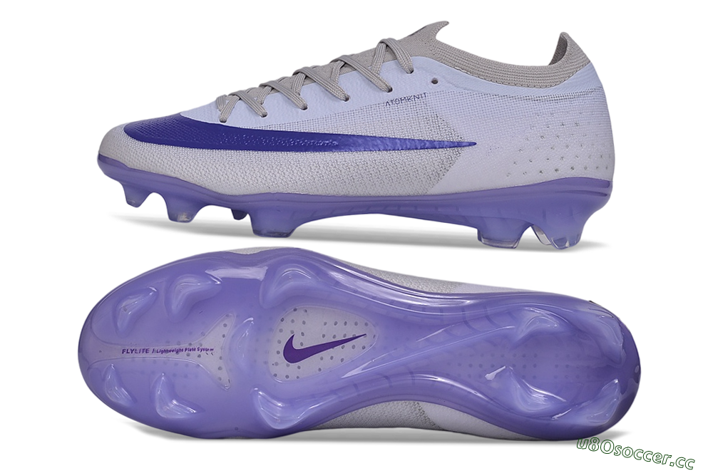 Unisex Nike Air Zoom Mercurial Vapor 17 Elite FG Firm Ground Low-Tops Football Boots - Purple/Light Peach/Pastel Purple 1