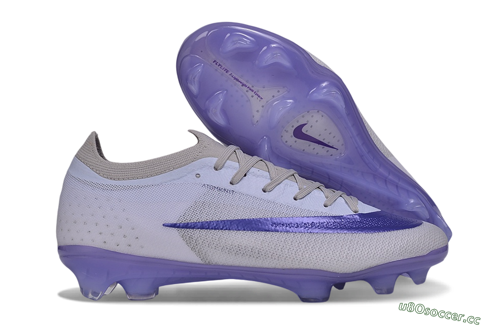 Unisex Nike Air Zoom Mercurial Vapor 17 Elite FG Firm Ground Low-Tops Football Boots - Purple/Light Peach/Pastel Purple 2