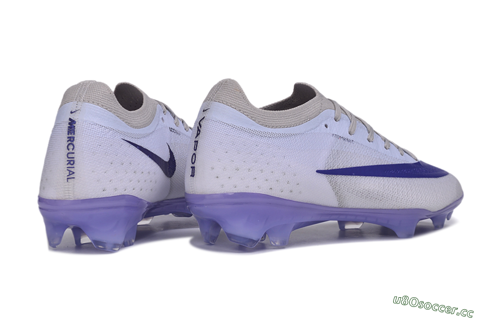 Unisex Nike Air Zoom Mercurial Vapor 17 Elite FG Firm Ground Low-Tops Football Boots - Purple/Light Peach/Pastel Purple 6