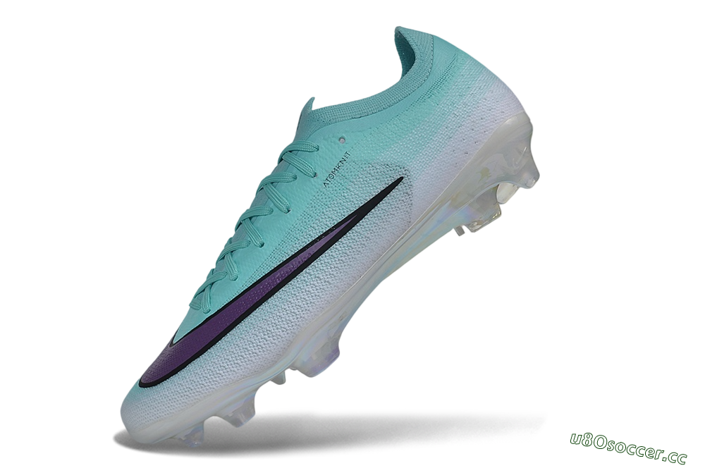 Unisex Nike Air Zoom Mercurial Vapor 17 Elite FG Firm Ground Low-Tops Football Boots - Turquoise/Aurora Green/Iris Purple 5