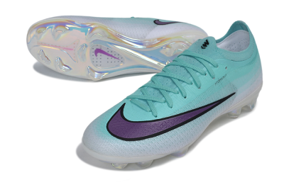 Unisex Nike Air Zoom Mercurial Vapor 17 Elite FG Firm Ground Low-Tops Football Boots - Turquoise/Aurora Green/Iris Purple
