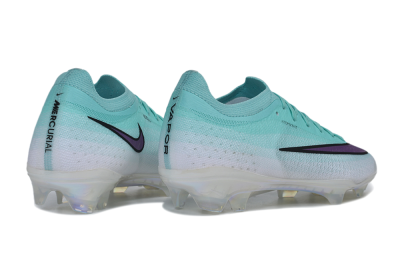 Unisex Nike Air Zoom Mercurial Vapor 17 Elite FG Firm Ground Low-Tops Football Boots - Turquoise/Aurora Green/Iris Purple