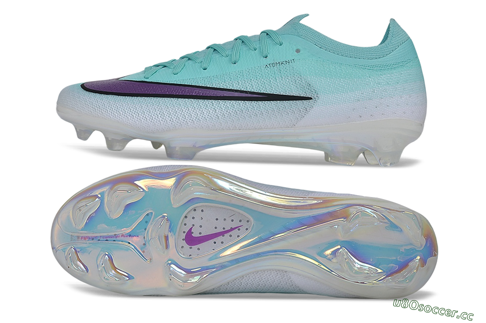 Unisex Nike Air Zoom Mercurial Vapor 17 Elite FG Firm Ground Low-Tops Football Boots - Turquoise/Aurora Green/Iris Purple 1