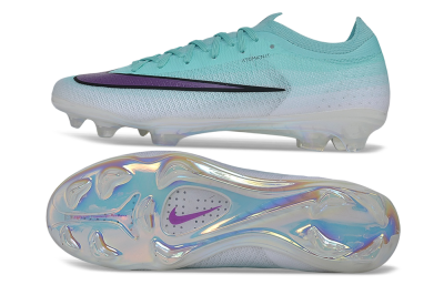 Unisex Nike Air Zoom Mercurial Vapor 17 Elite FG Firm Ground Low-Tops Football Boots - Turquoise/Aurora Green/Iris Purple