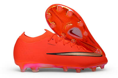 Men's Nike Air Zoom Mercurial Vapor 17 Elite AG Artificial Grass Low-Tops Football Boots - Orange/Bright Crimson/Metallic Copper