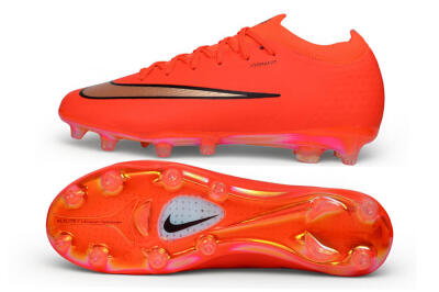 Men's Nike Air Zoom Mercurial Vapor 17 Elite AG Artificial Grass Low-Tops Football Boots - Orange/Bright Crimson/Metallic Copper