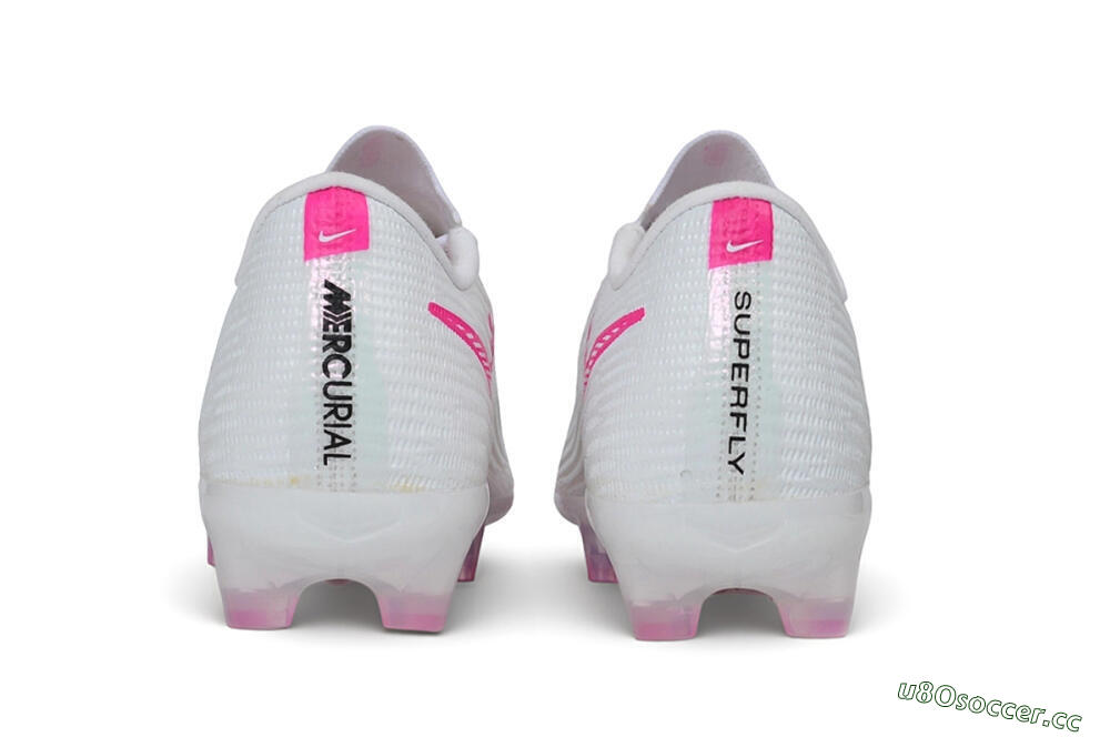 Unisex Nike Air Zoom Mercurial Superfly 11 Elite FG Firm Ground Low-Tops Football Boots - White/White/Hyper Pink 5