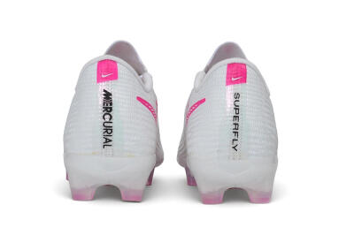 Unisex Nike Air Zoom Mercurial Superfly 11 Elite FG Firm Ground Low-Tops Football Boots - White/White/Hyper Pink