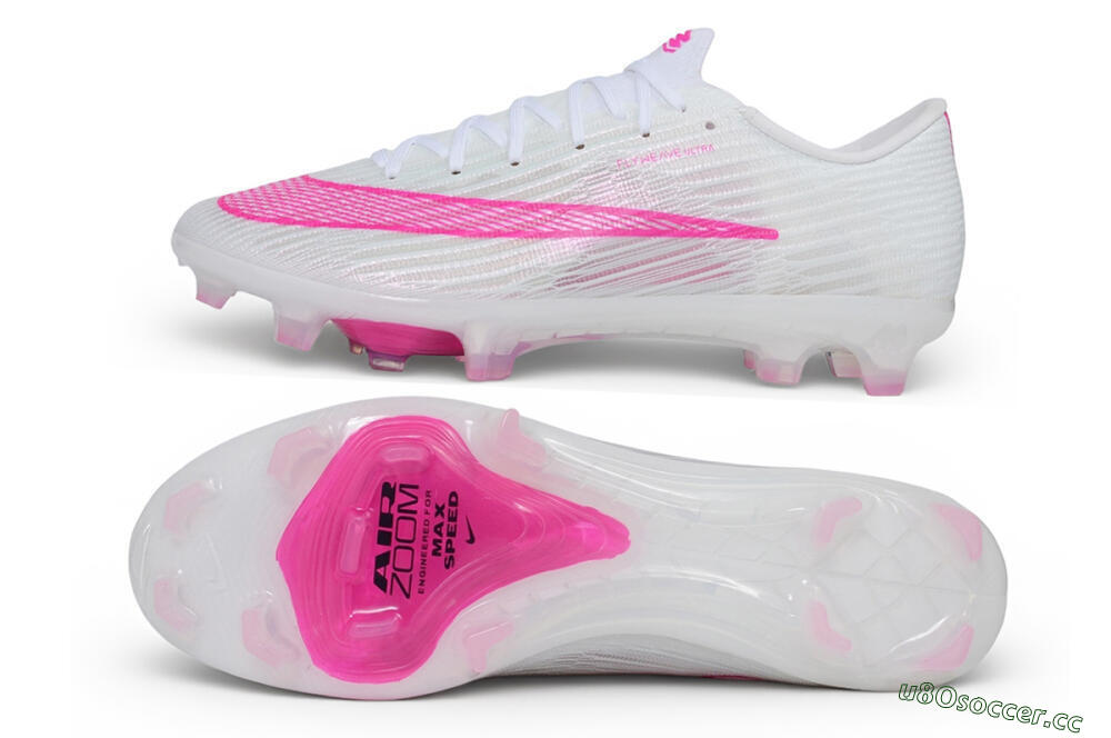 Unisex Nike Air Zoom Mercurial Superfly 11 Elite FG Firm Ground Low-Tops Football Boots - White/White/Hyper Pink 1