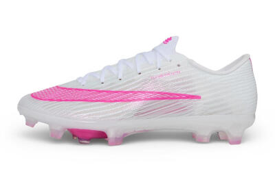 Unisex Nike Air Zoom Mercurial Superfly 11 Elite FG Firm Ground Low-Tops Football Boots - White/White/Hyper Pink
