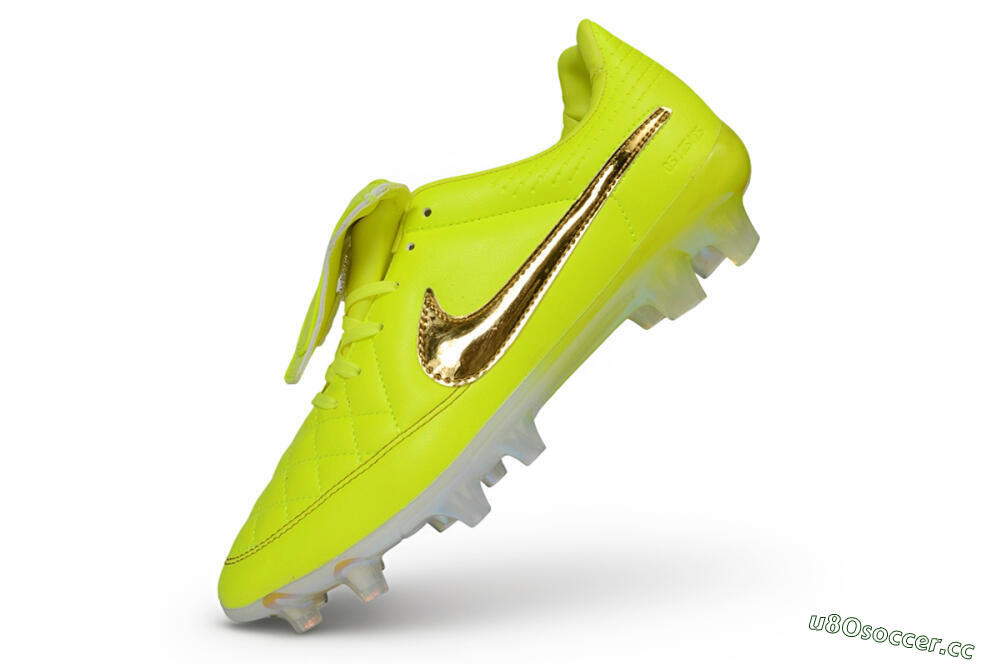 Men's Nike Tiempo Legend SE FG Firm Ground Low-Tops Football Boots - Yellow/Volt/Metallic Gold 5