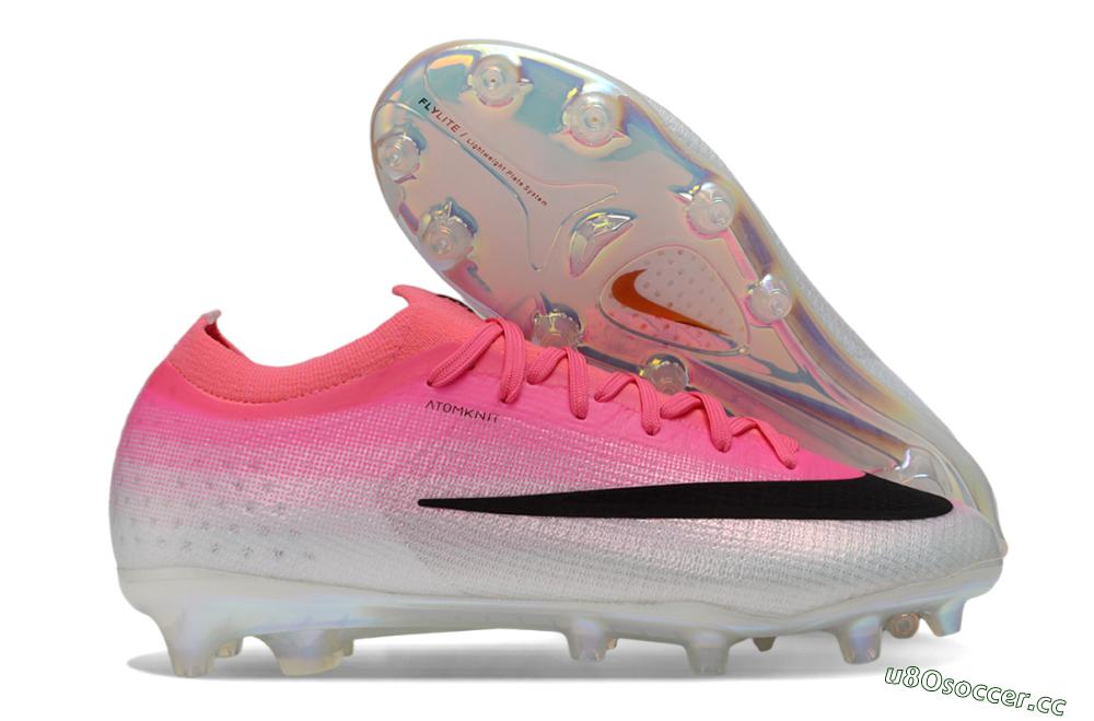 Men's Nike Air Zoom Mercurial Vapor 17 Elite AG Artificial Grass Low-Tops Football Boots - Pink/Hyper Pink/White 2