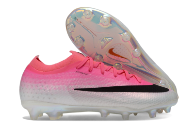 Men's Nike Air Zoom Mercurial Vapor 17 Elite AG Artificial Grass Low-Tops Football Boots - Pink/Hyper Pink/White