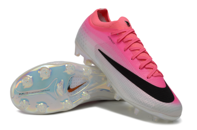 Men's Nike Air Zoom Mercurial Vapor 17 Elite AG Artificial Grass Low-Tops Football Boots - Pink/Hyper Pink/White