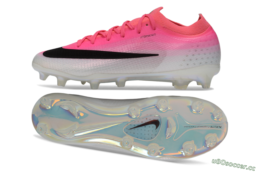 Men's Nike Air Zoom Mercurial Vapor 17 Elite AG Artificial Grass Low-Tops Football Boots - Pink/Hyper Pink/White 1