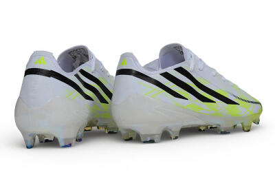 Unisex Adidas F50 Hyperfast Elite FG Firm Ground Low-Tops Football Boots - White/Solar Yellow/Core Black