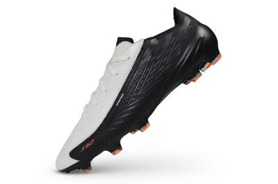 Unisex Adidas F50 Elite FG Firm Ground Low-Tops Football Boots - White/Core Black/Solar Orange