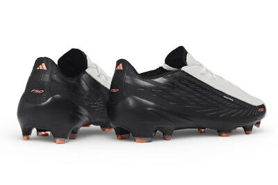Unisex Adidas F50 Elite FG Firm Ground Low-Tops Football Boots - White/Core Black/Solar Orange