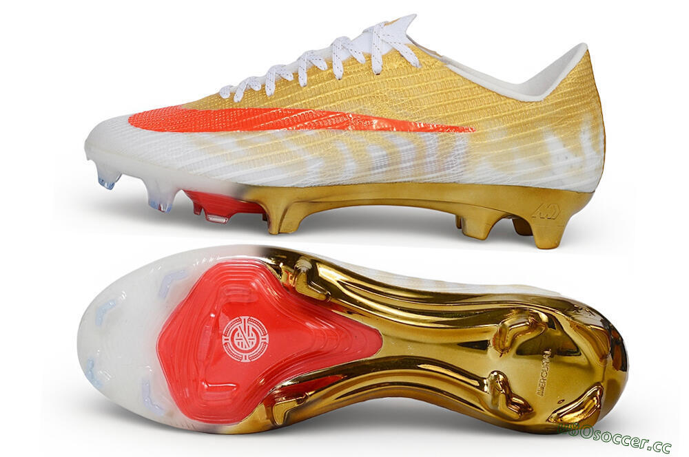 Unisex Nike Air Zoom Mercurial Superfly 11 Elite FG Firm Ground Low-Tops Football Boots - Gold/Metallic Gold/Bright Crimson 1