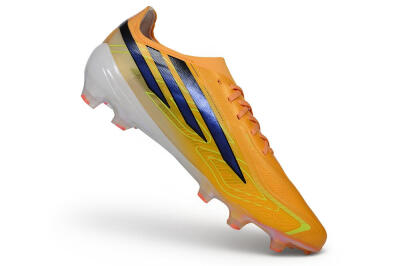 Unisex Adidas F50 Hyperfast Elite Laceless FG Firm Ground Low-Tops Football Boots - Orange/Solar Orange/Black