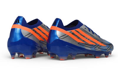 Unisex Adidas F50 Hyperfast Elite Laceless FG Firm Ground Low-Tops Football Boots - Silver/Lucid Blue/Solar Red