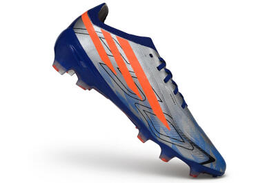 Unisex Adidas F50 Hyperfast Elite Laceless FG Firm Ground Low-Tops Football Boots - Silver/Lucid Blue/Solar Red