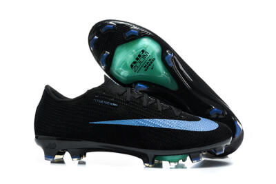 Unisex Nike Air Zoom Mercurial Superfly 11 Elite FG Firm Ground Low-Tops Football Boots - Black/Black/Laser Blue