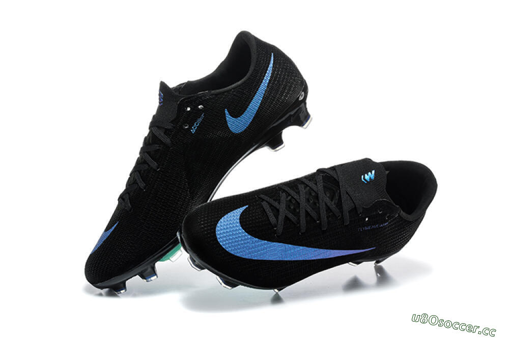 Unisex Nike Air Zoom Mercurial Superfly 11 Elite FG Firm Ground Low-Tops Football Boots - Black/Black/Laser Blue 6