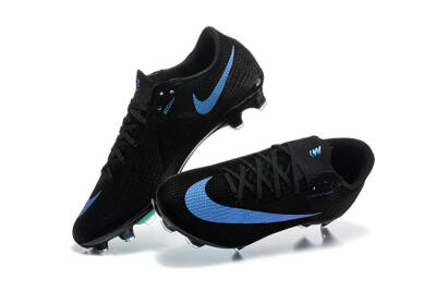 Unisex Nike Air Zoom Mercurial Superfly 11 Elite FG Firm Ground Low-Tops Football Boots - Black/Black/Laser Blue