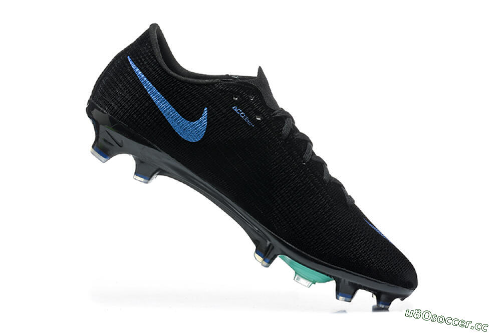 Unisex Nike Air Zoom Mercurial Superfly 11 Elite FG Firm Ground Low-Tops Football Boots - Black/Black/Laser Blue 7