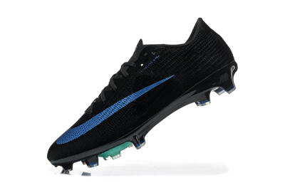 Unisex Nike Air Zoom Mercurial Superfly 11 Elite FG Firm Ground Low-Tops Football Boots - Black/Black/Laser Blue