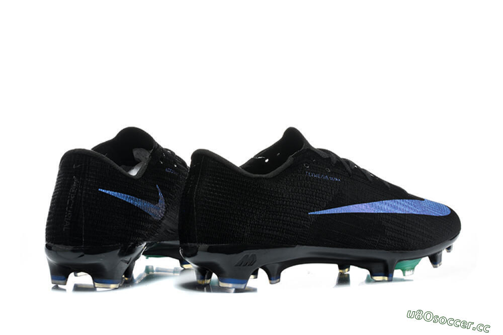 Unisex Nike Air Zoom Mercurial Superfly 11 Elite FG Firm Ground Low-Tops Football Boots - Black/Black/Laser Blue 9