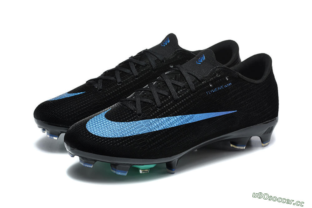 Unisex Nike Air Zoom Mercurial Superfly 11 Elite FG Firm Ground Low-Tops Football Boots - Black/Black/Laser Blue 5