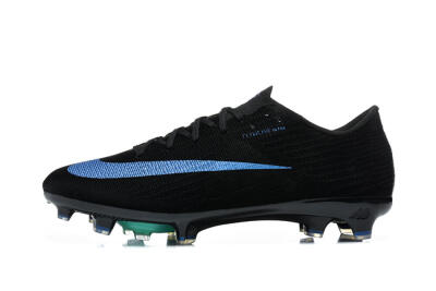 Unisex Nike Air Zoom Mercurial Superfly 11 Elite FG Firm Ground Low-Tops Football Boots - Black/Black/Laser Blue