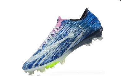 Unisex Nike Air Zoom Mercurial Superfly 11 Elite FG Firm Ground Low-Tops Football Boots - Blue/Baltic Blue/Neon Lime