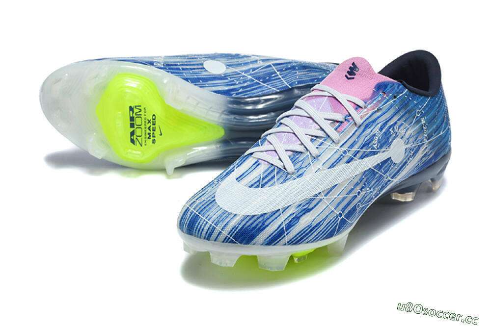 Unisex Nike Air Zoom Mercurial Superfly 11 Elite FG Firm Ground Low-Tops Football Boots - Blue/Baltic Blue/Neon Lime 3