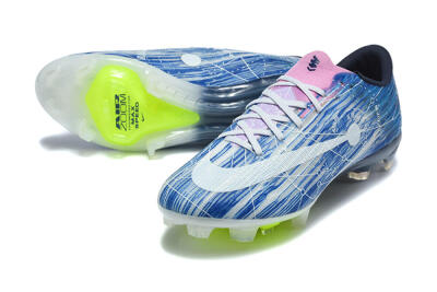 Unisex Nike Air Zoom Mercurial Superfly 11 Elite FG Firm Ground Low-Tops Football Boots - Blue/Baltic Blue/Neon Lime