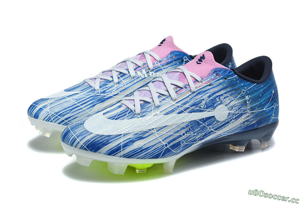Unisex Nike Air Zoom Mercurial Superfly 11 Elite FG Firm Ground Low-Tops Football Boots - Blue/Baltic Blue/Neon Lime 5