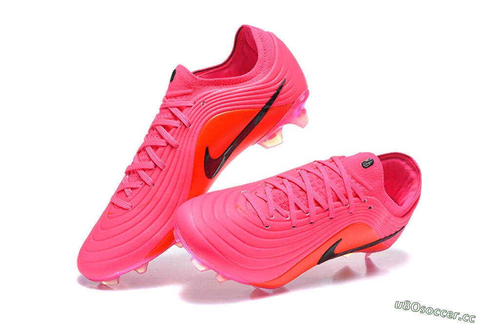 Men's Nike Tiempo Legend 11 Elite FG Firm Ground Low-Tops Football Boots - Pink/Hyper Pink/Sunset Glow 6