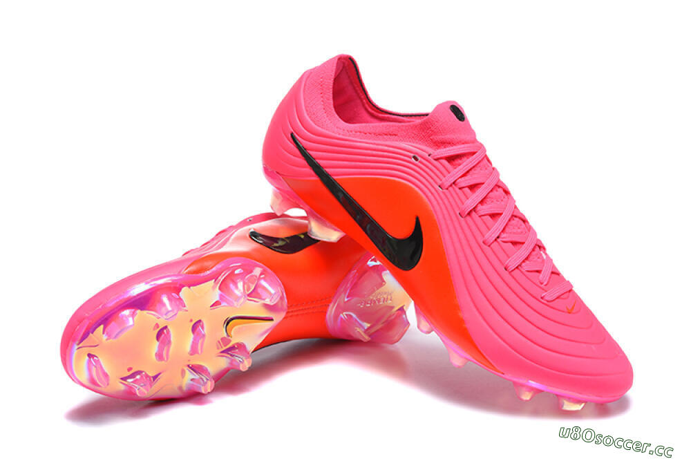Men's Nike Tiempo Legend 11 Elite FG Firm Ground Low-Tops Football Boots - Pink/Hyper Pink/Sunset Glow 4