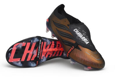 Unisex Adidas Predator 26 Elite Fold-Over Tongue FG Firm Ground Low-Tops Football Boots - Bronze/Metallic Bronze/Core Black