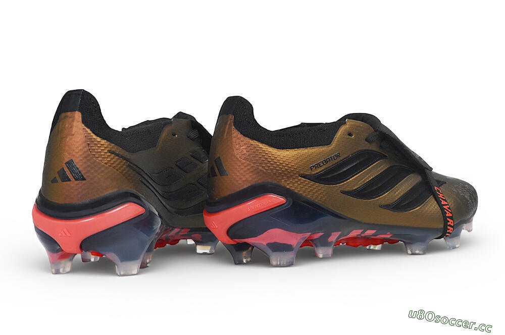 Unisex Adidas Predator 26 Elite Fold-Over Tongue FG Firm Ground Low-Tops Football Boots - Bronze/Metallic Bronze/Core Black 6