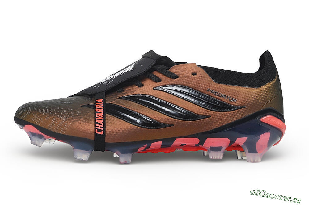 Unisex Adidas Predator 26 Elite Fold-Over Tongue FG Firm Ground Low-Tops Football Boots - Bronze/Metallic Bronze/Core Black 0