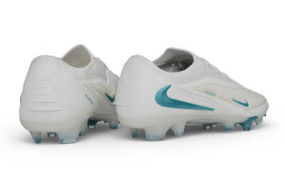 Men's Nike Phantom 6 Elite Low FG Firm Ground Low-Tops Football Boots - White/Summit White/Baltic Blue