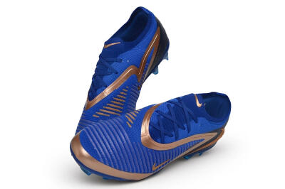 Unisex Nike Phantom 6 Elite Low FG Firm Ground Low-Tops Football Boots - Blue/Royal Blue/Metallic Copper