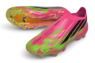 Adidas F50 Hyperfast Elite Laceless FG Firm Ground Low-Tops Football Boots - Pink/Lucid Pink/Solar Green