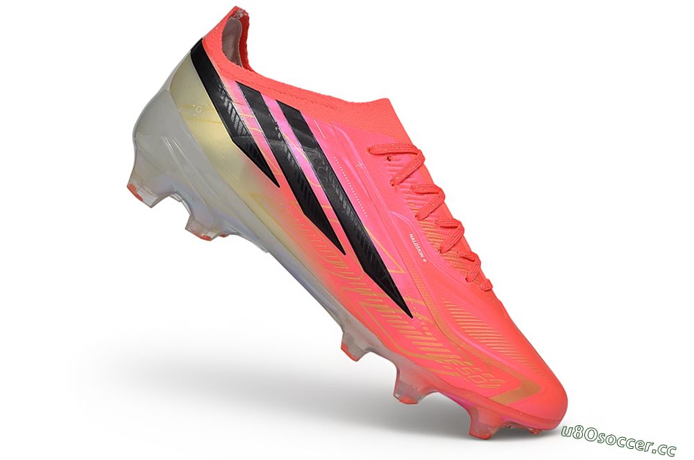 Adidas F50 Hyperfast Elite FG Firm Ground Low-Tops Football Boots - Pink/Solar Pink/Lucid Lemon 5