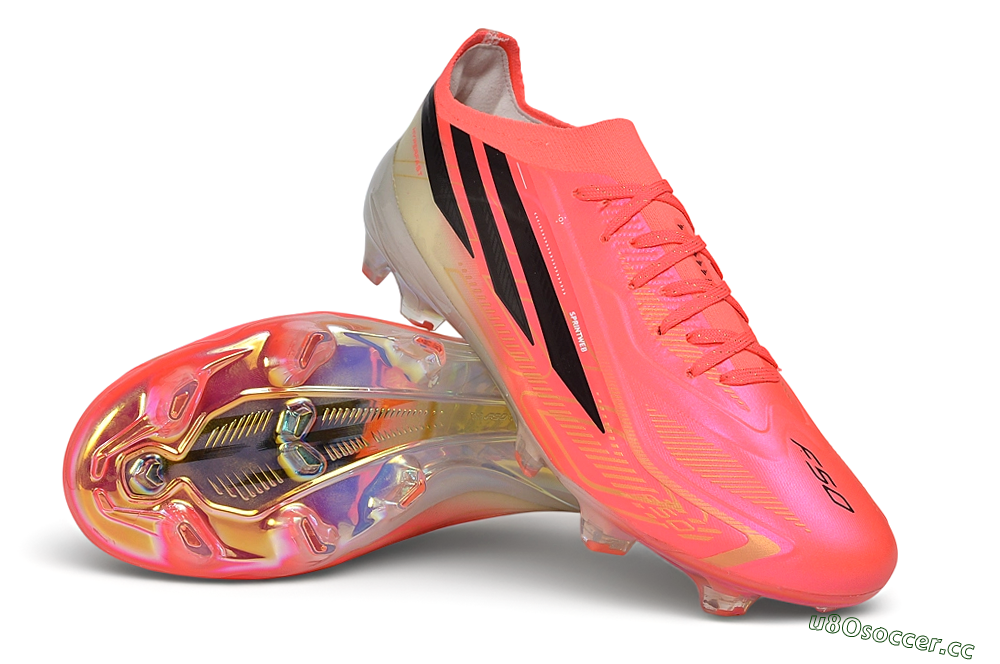 Adidas F50 Hyperfast Elite FG Firm Ground Low-Tops Football Boots - Pink/Solar Pink/Lucid Lemon 4
