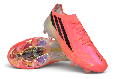 Adidas F50 Hyperfast Elite FG Firm Ground Low-Tops Football Boots - Pink/Solar Pink/Lucid Lemon